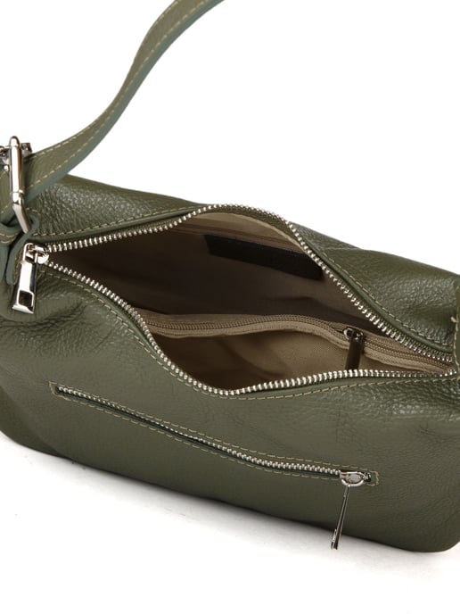 Giulia Monti Schultertasche Militärgrün - Image 4