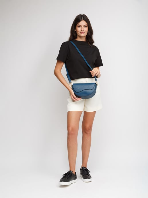 Giulia Monti Schultertasche Astralblau - Image 4