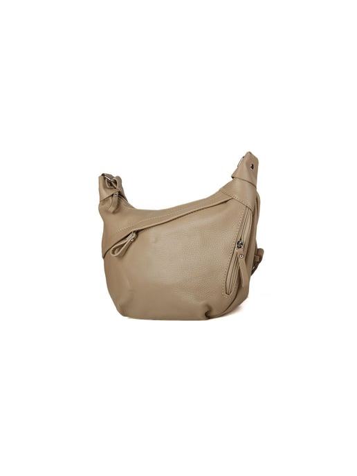 Giulia Monti Schultertasche Grau Beige - Image 2