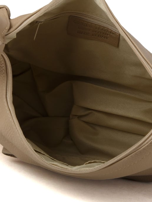 Giulia Monti Schultertasche Grau Beige - Image 4