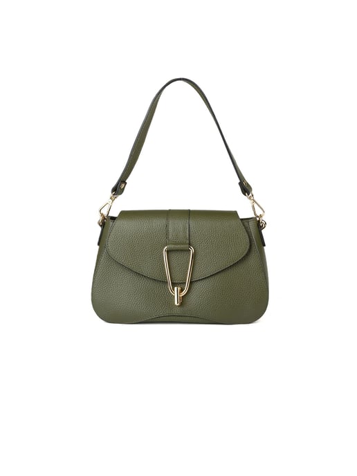 Giulia Monti Schultertasche Militärgrün - Image 1