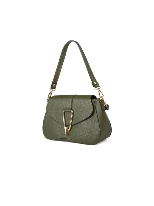 Giulia Monti Schultertasche Militärgrün - Image 2