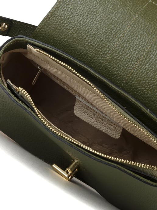 Giulia Monti Schultertasche Militärgrün - Image 4