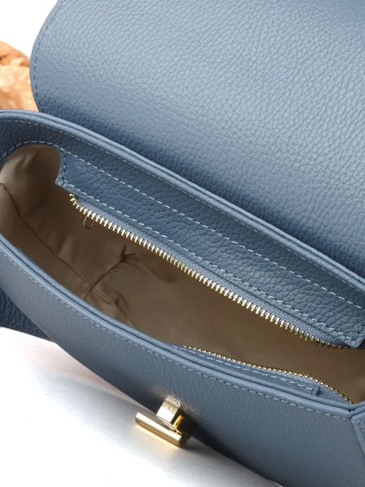Giulia Monti Schultertasche Stahlblau - Image 4