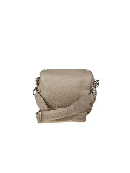 Giulia Monti Schultertasche Grau Beige Hell - Image 3