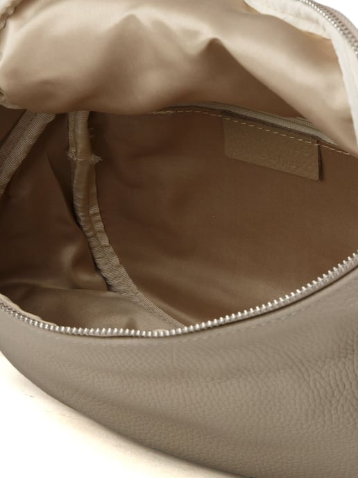 Giulia Monti Schultertasche Grau Beige Hell - Image 4