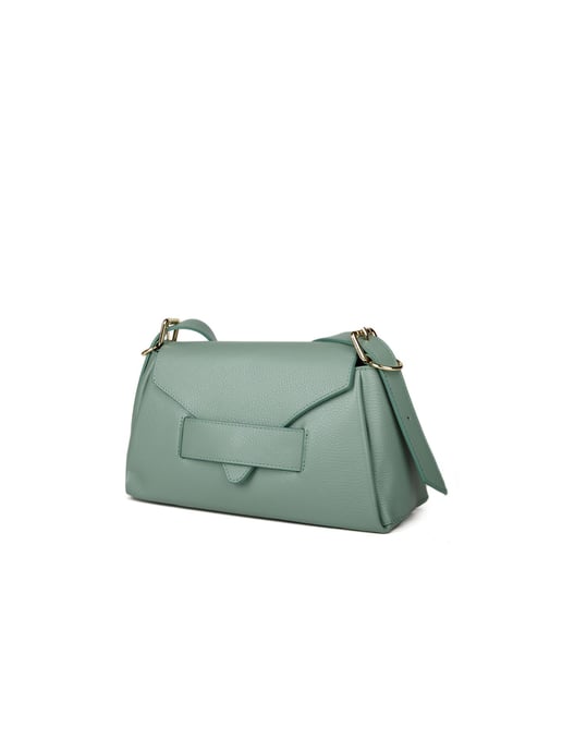 Giulia Monti Schultertasche Hellgrün - Image 2