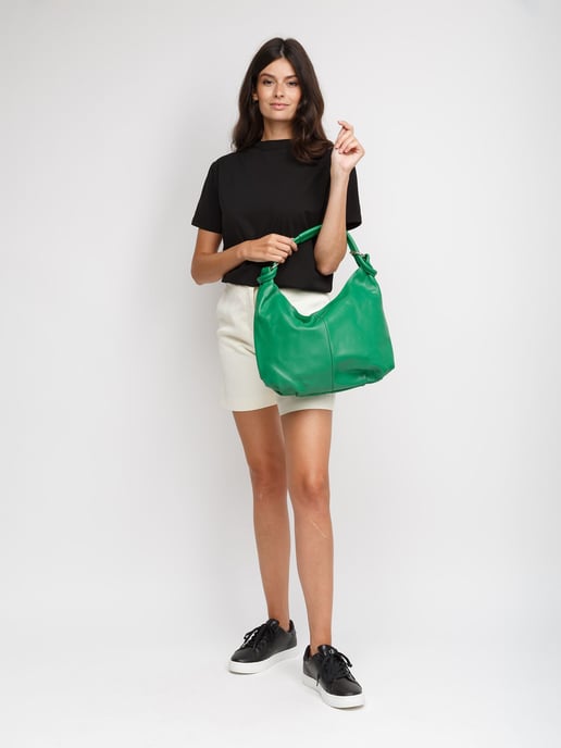 Giulia Monti Schultertasche Klassisches Grün - Image 5