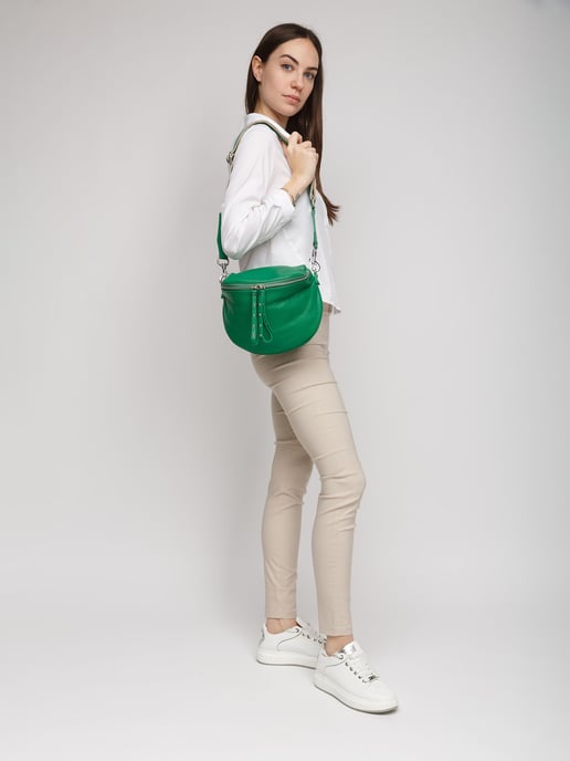 Giulia Monti Schultertasche Klassisches Grün - Image 5