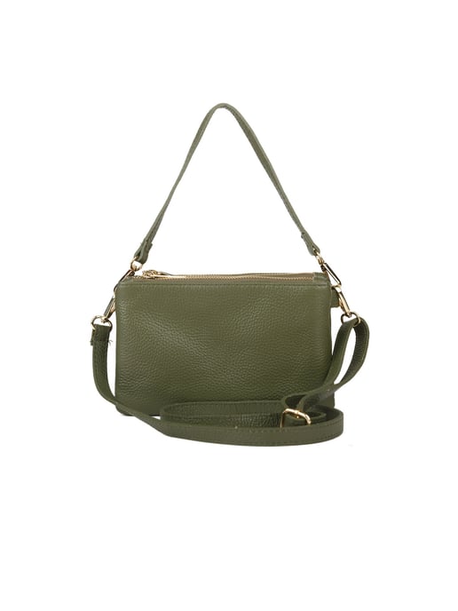 Giulia Monti Schultertasche Militärgrün - Image 3