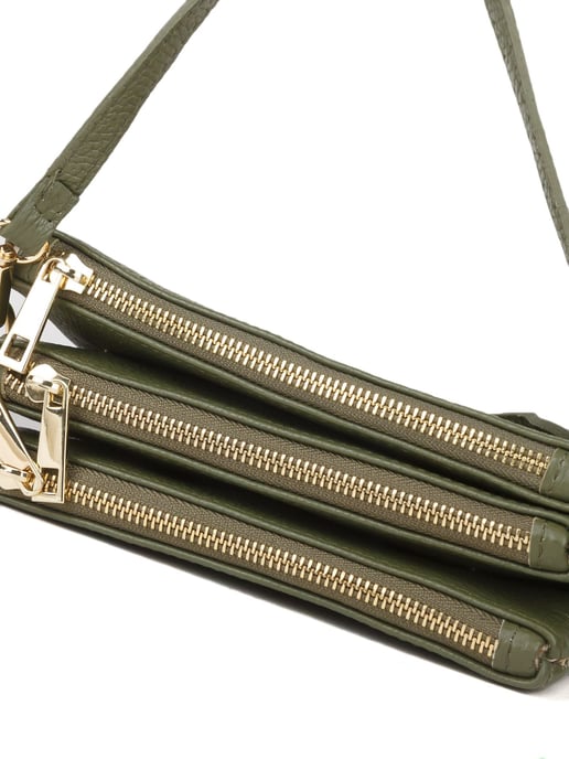 Giulia Monti Schultertasche Militärgrün - Image 4