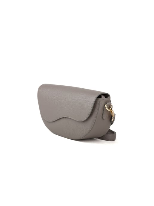 Giulia Monti Schultertasche Grau Braun - Image 2