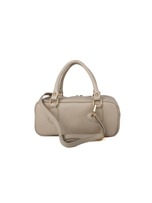 Giulia Monti Schultertasche Grau Beige - Image 3