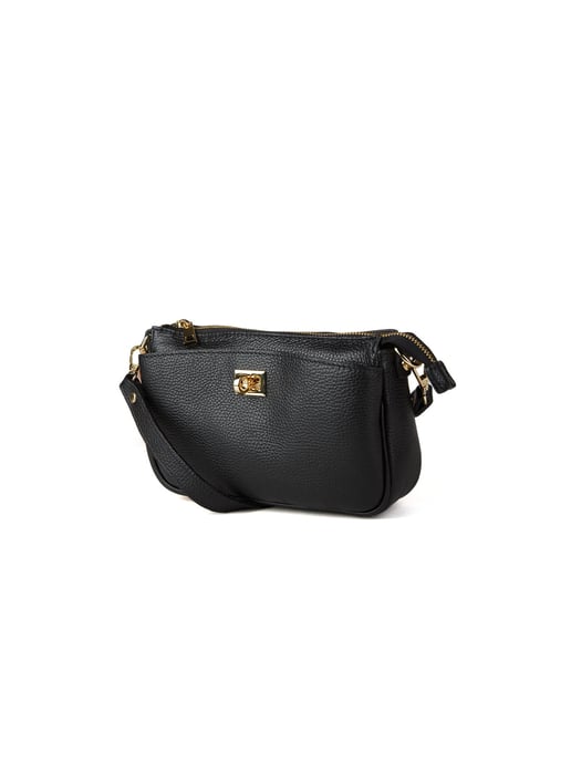 Giulia Monti Schultertasche Schwarz - Image 2