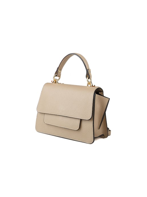 Giulia Monti Schultertasche Grau Beige - Image 2