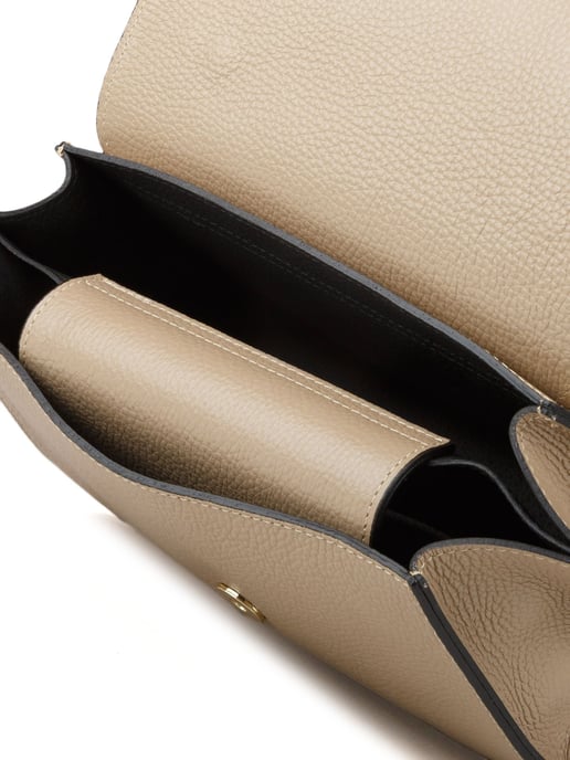 Giulia Monti Schultertasche Grau Beige - Image 3