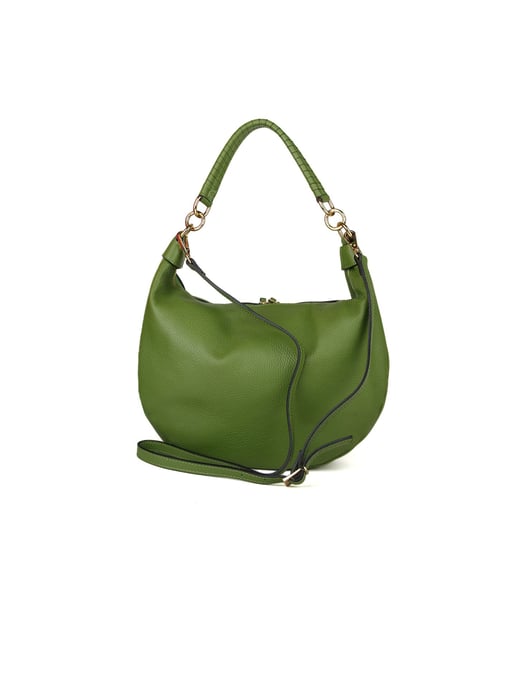 Giulia Monti Schultertasche Grasgrün - Image 3