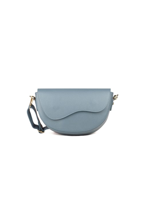 Giulia Monti Schultertasche Stahlblau - Image 1