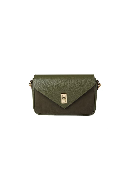 Giulia Monti Schultertasche Militärgrün - Image 1