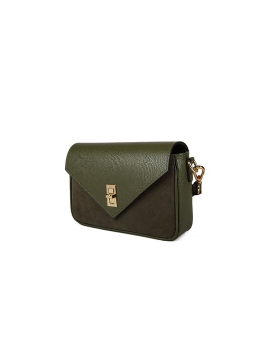 Giulia Monti Schultertasche Militärgrün - Image 2