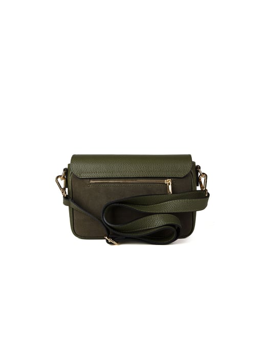 Giulia Monti Schultertasche Militärgrün - Image 3