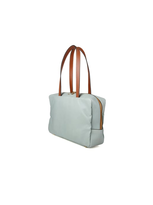 Giulia Monti Schultertasche Grau Goldbraun - Image 2
