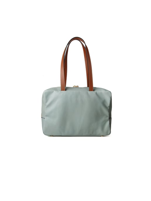 Giulia Monti Schultertasche Grau Goldbraun - Image 3