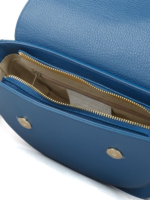 Giulia Monti Schultertasche Steal Blue - Image 4