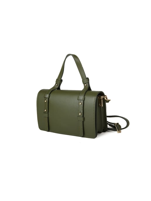 Giulia Monti Schultertasche Militärgrün - Image 2