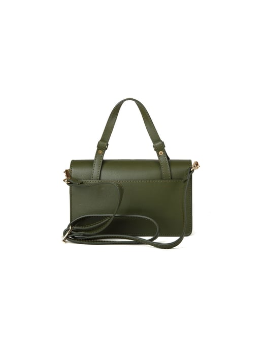 Giulia Monti Schultertasche Militärgrün - Image 3