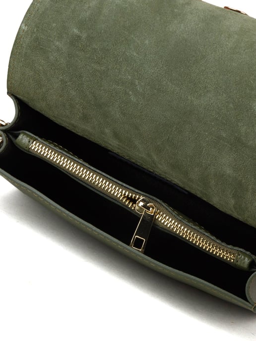 Giulia Monti Schultertasche Militärgrün - Image 4