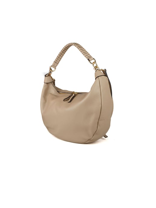 Giulia Monti Schultertasche Grau Beige - Image 2