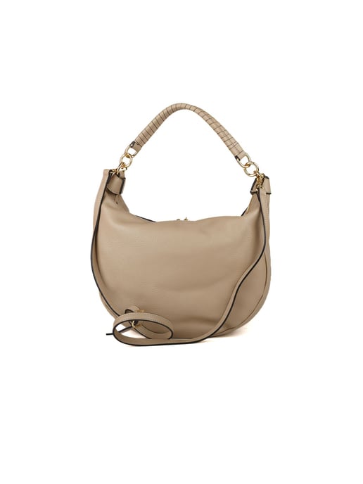 Giulia Monti Schultertasche Grau Beige - Image 3