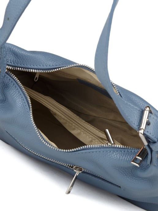 Giulia Monti Schultertasche Stahlblau - Image 4
