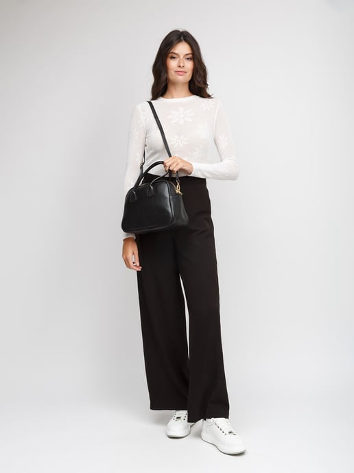 Giulia Monti Schultertasche Schwarz - Image 5