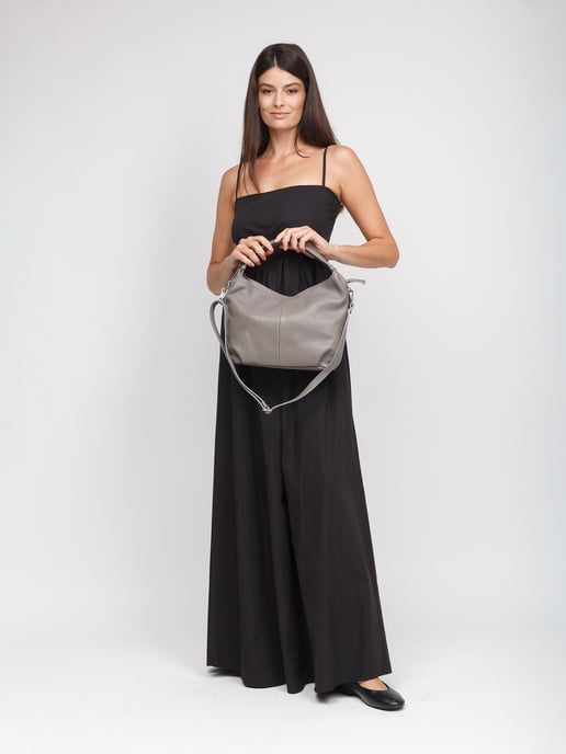 Giulia Monti Schultertasche - Grau - Image 5