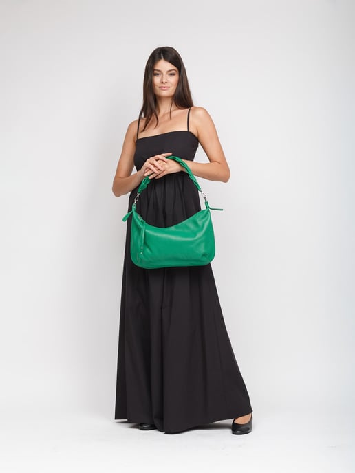 Giulia Monti Schultertasche Klassisches Grün - Image 5