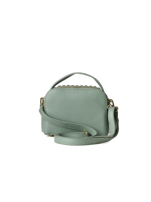 Giulia Monti Schultertasche Blassgrün - Image 3
