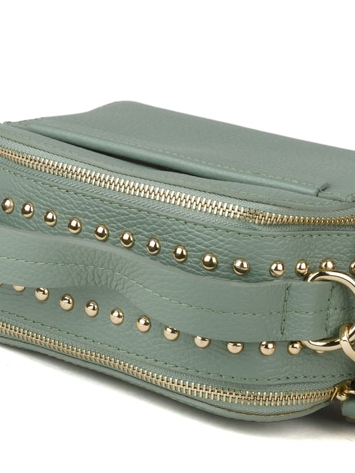 Giulia Monti Schultertasche Blassgrün - Image 4