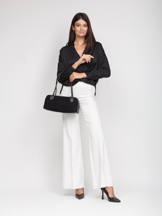 Giulia Monti Schultertasche Schwarz - Image 4