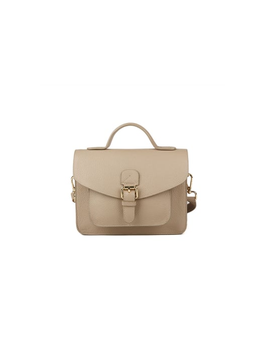 Giulia Monti Schultertasche Grau Beige - Image 1