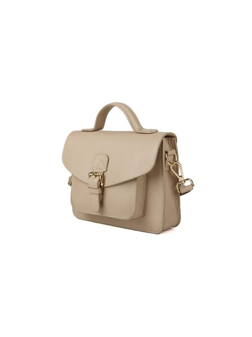 Giulia Monti Schultertasche Grau Beige - Image 2