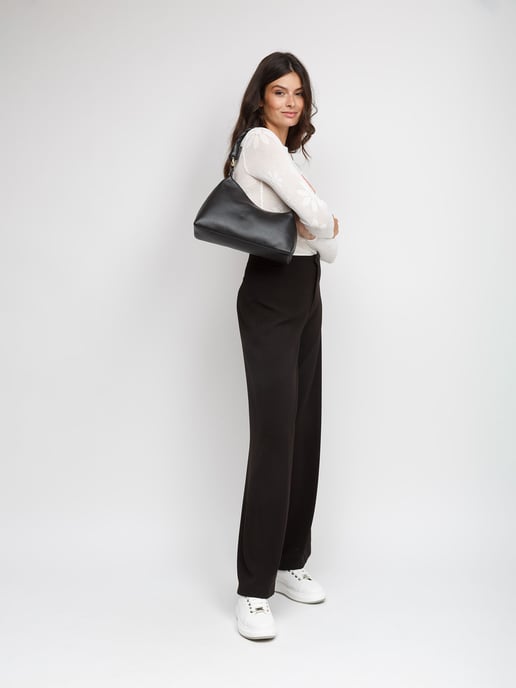 Giulia Monti Schultertasche Schwarz - Image 5