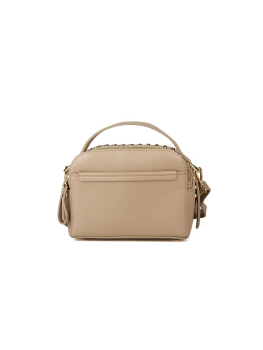 Giulia Monti Schultertasche Grau Beige - Image 1