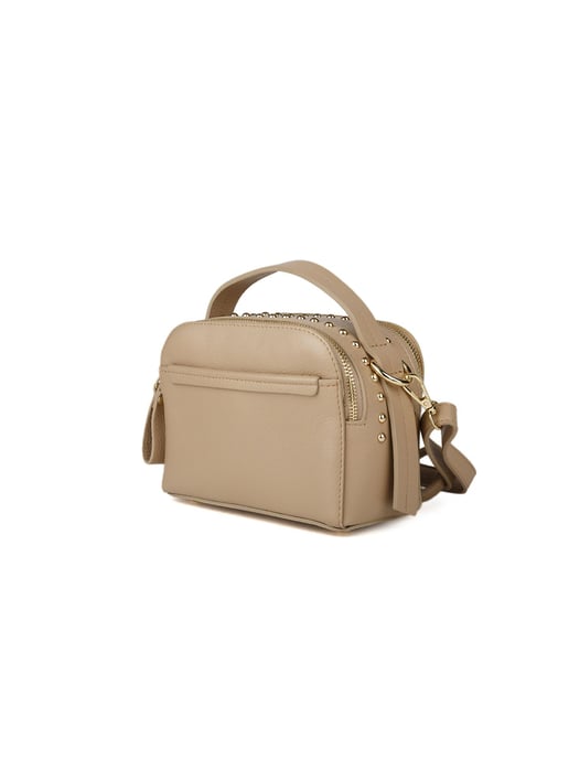 Giulia Monti Schultertasche Grau Beige - Image 2