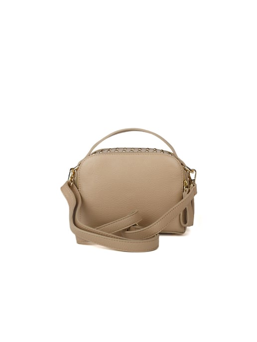 Giulia Monti Schultertasche Grau Beige - Image 3