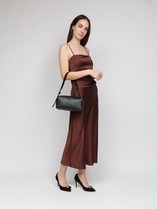 Giulia Monti Schultertasche Schwarz - Image 5
