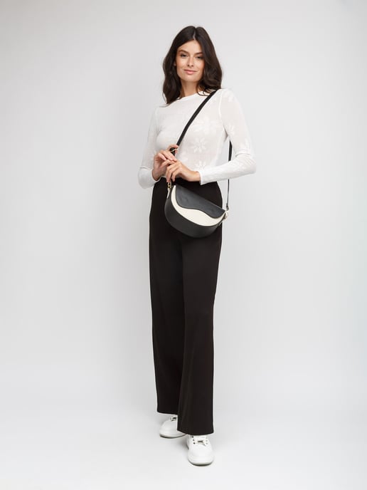 Giulia Monti Schultertasche - Schwarz - Image 5