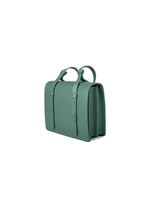 Giulia Monti Schultertasche Hellgrün - Image 2