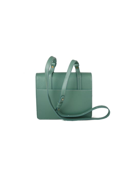 Giulia Monti Schultertasche Hellgrün - Image 3